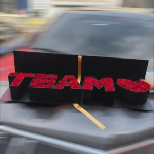 Te Amo – Arreglo de Rosas Rojas con Letras