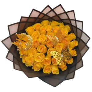 Bouquet de rosas amarillas Dulce Amanecer