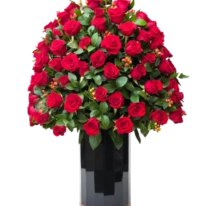 Lluvia de Rosas – Arreglo de Rosas Rojas