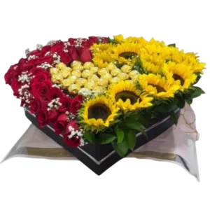 Arreglo de Girasoles y Flores Amarillas